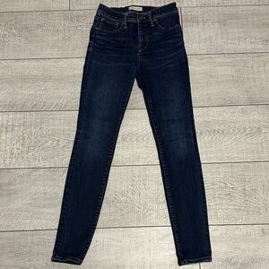 Madewell Dark Blue Skinny Jeans